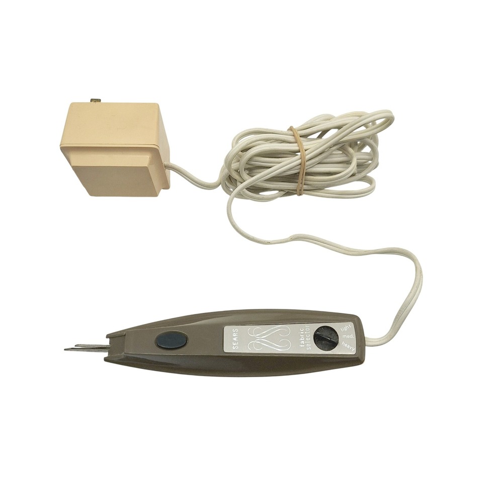 Vintage Sears 3-Speed Electric Scissors Model 344.2177 Corded Fabric Shears Case - Picture 5 of 5